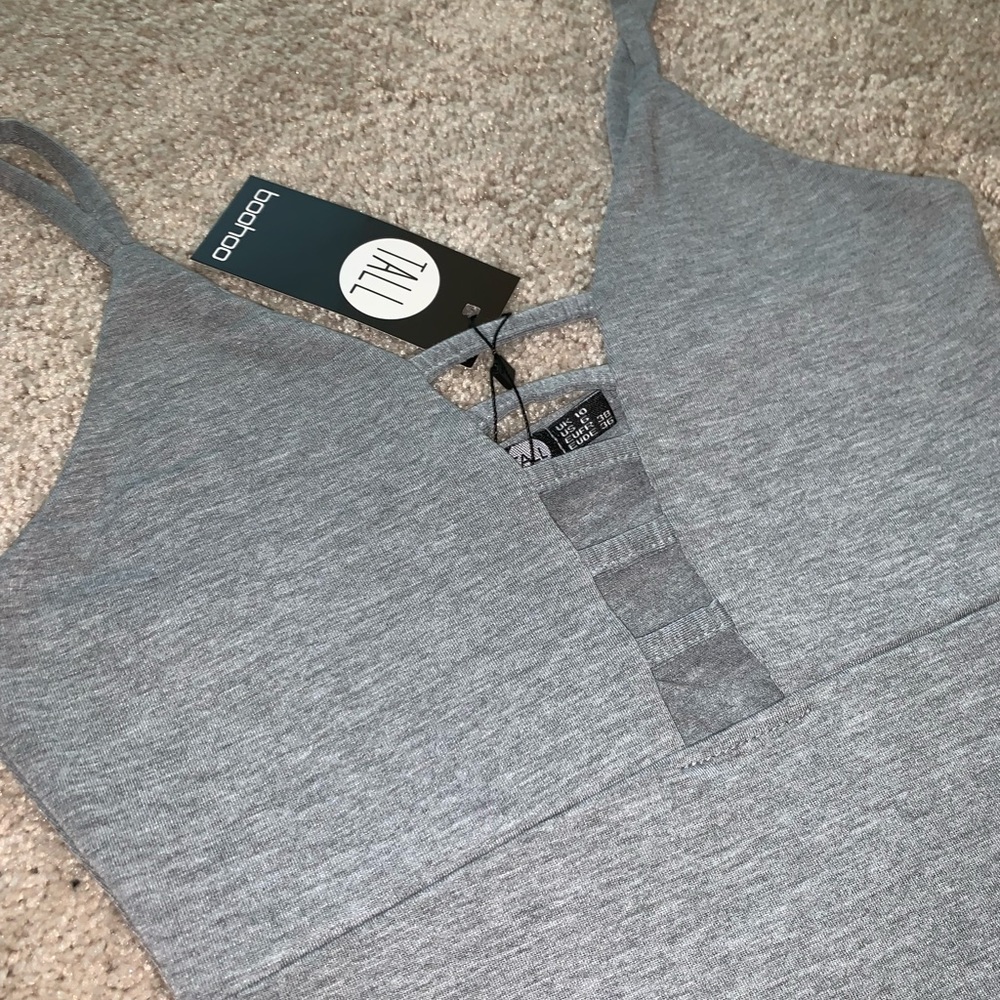 Gray Body Suit—Tall